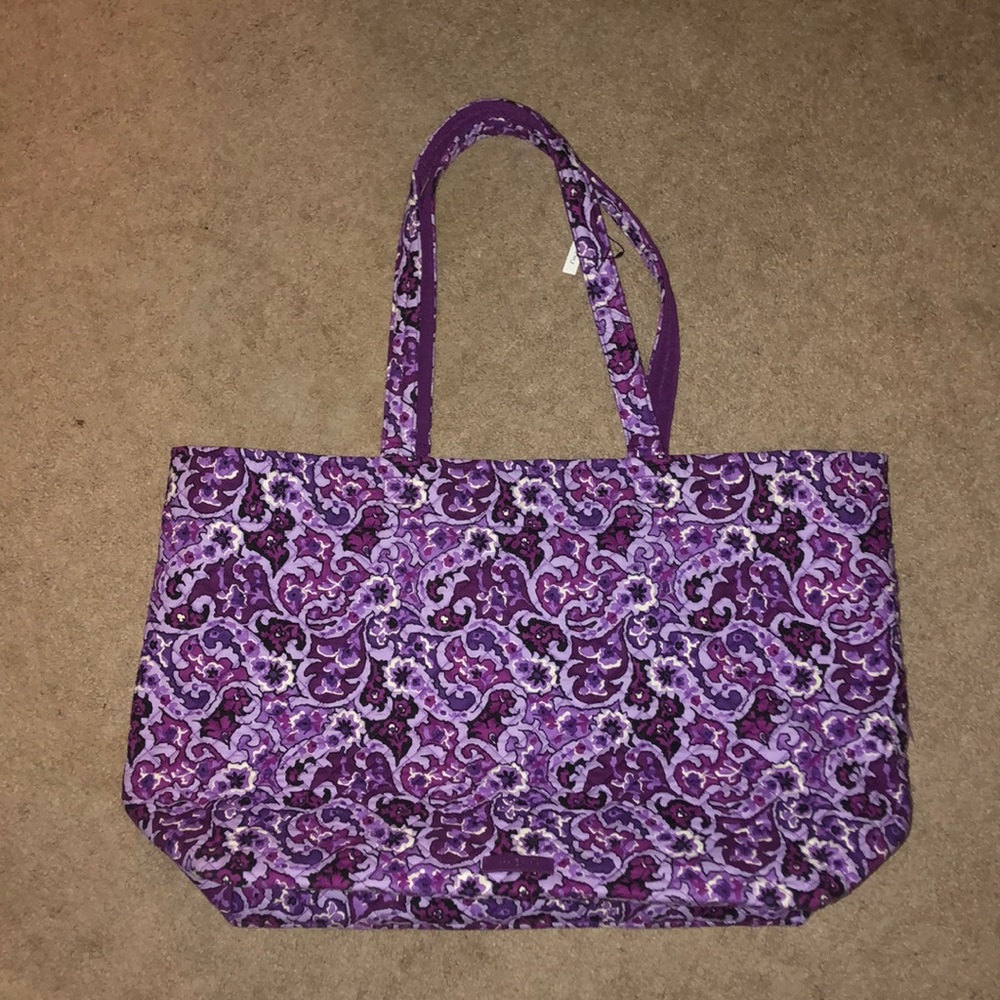 vera bradley purple tote bag
